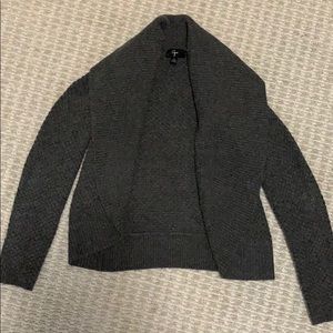 Cozy Grey Shall/Cardigan (Aqua from Bloomingdales)